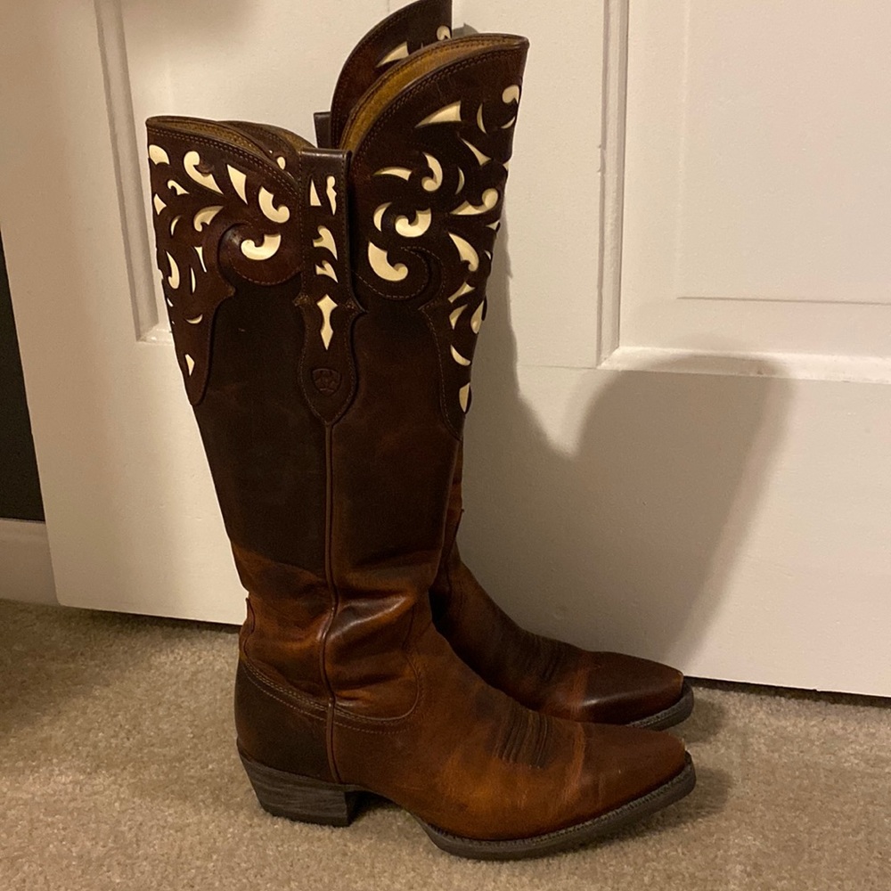 Ariat Hacienda Knee High Cowboy Boots
